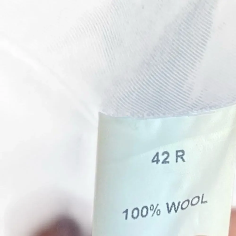 Jos A Bank Blazer Mens 42R Wool Black Suit Jacket Two Button EUC Pockets - Picture 14 of 14